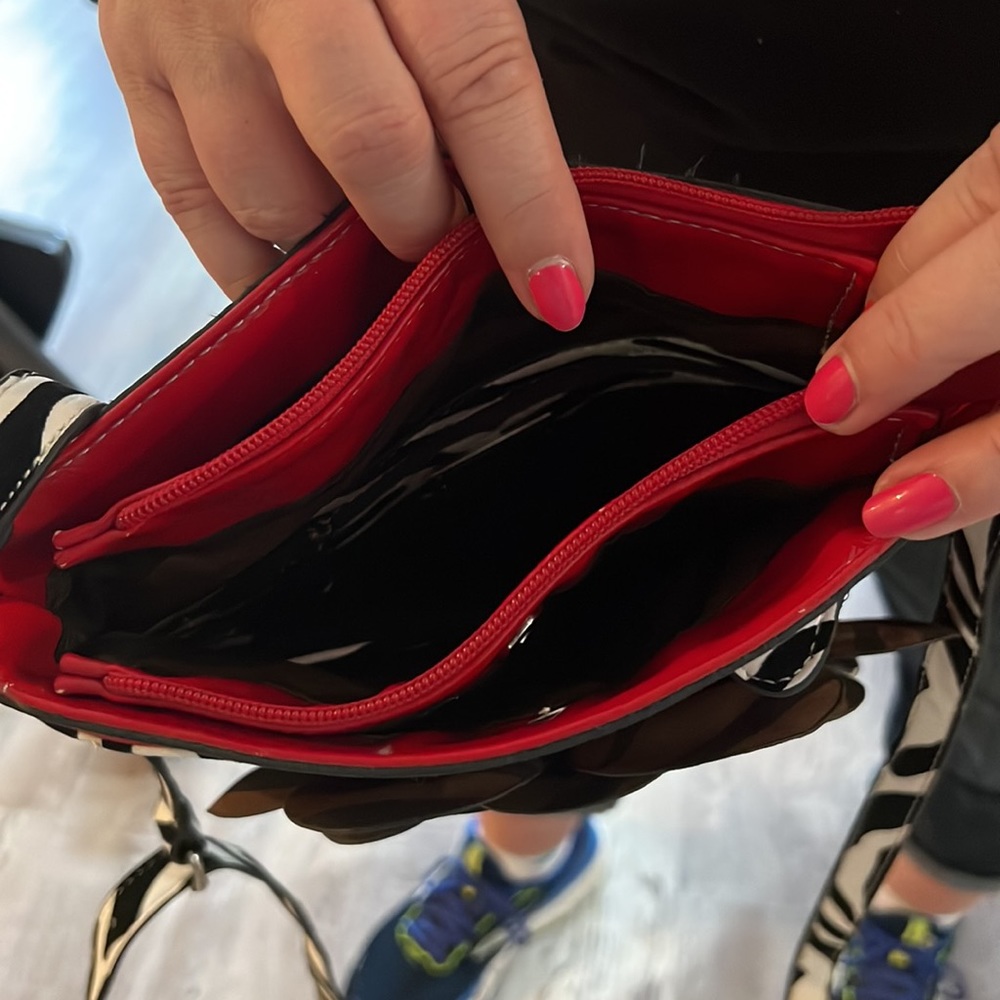 Stunning Red & Zebra Print Purse! - image 4